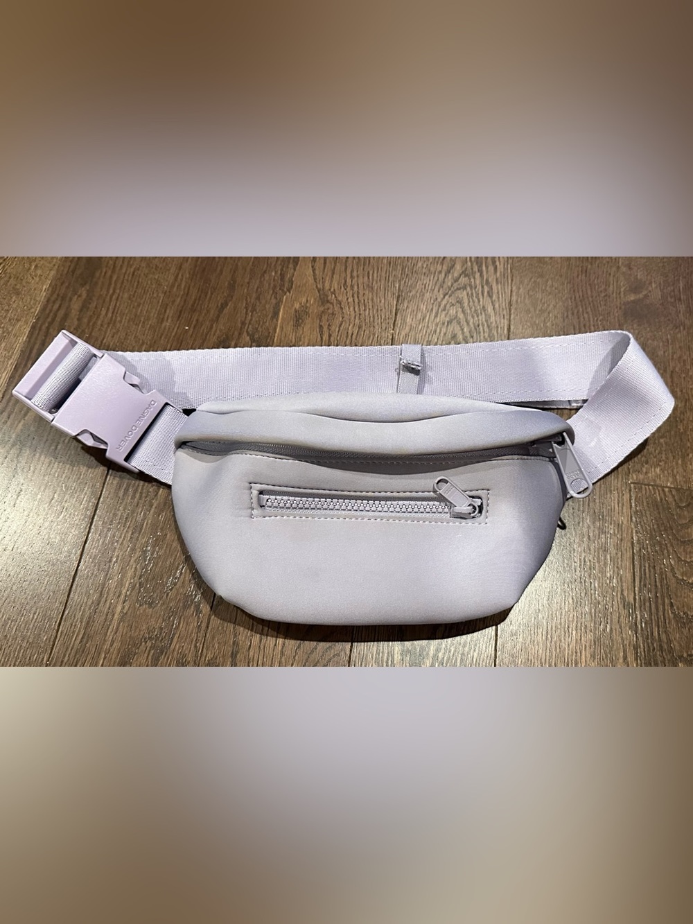 Dagne Dover Ace Lilac Crossbody Neoprene Waist Bag with Adjustable Strap